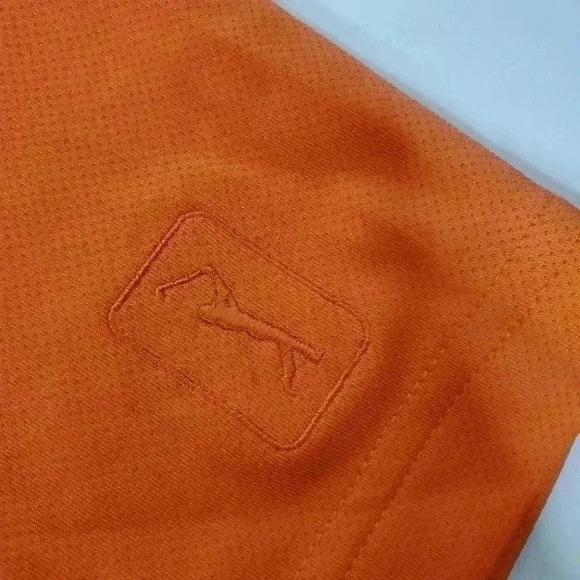 NWT Men's PGA tour Salmon short sleeve Airflux shirt size Med NWT Golf Polo - Picture 5 of 8